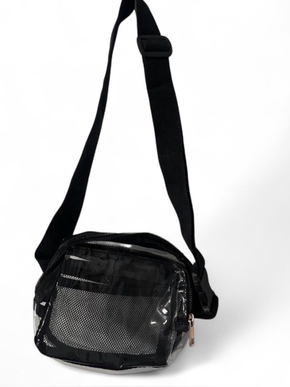 Transparent Black Crossbody Bag
